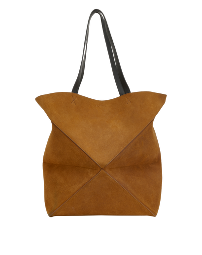 Puzzle Fold Tote L, &pound;750, Handbags, Brown, Suede, Front view